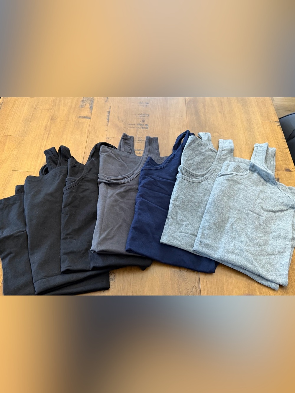 Maurices Tank Top Set in Black, Charcoal, Navy, Heather Gray (Bundle of 7)